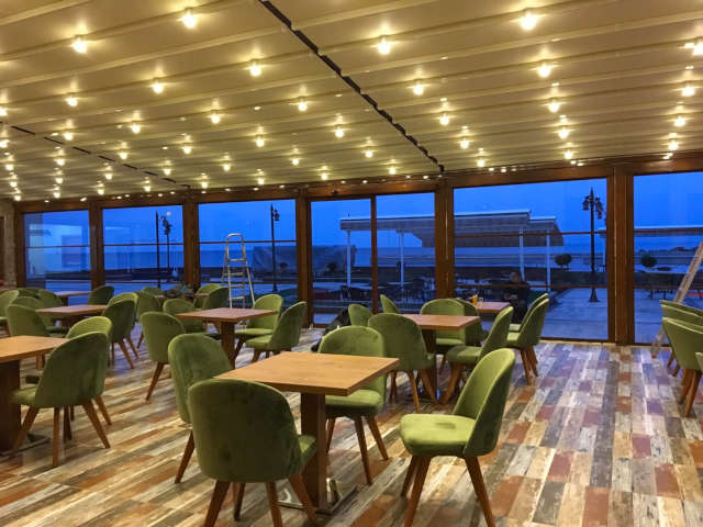 Velioğlu pergola tavan yapım aşamaları