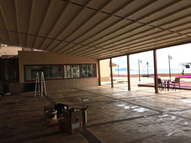Velioğlu pergola tavan yapım aşamaları