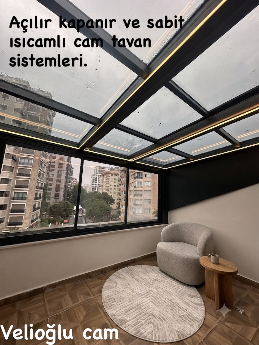 Açılır cam tavan, simetrik
